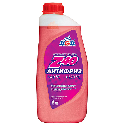 AGA001Z Антифриз красный Z40 1кг (10)