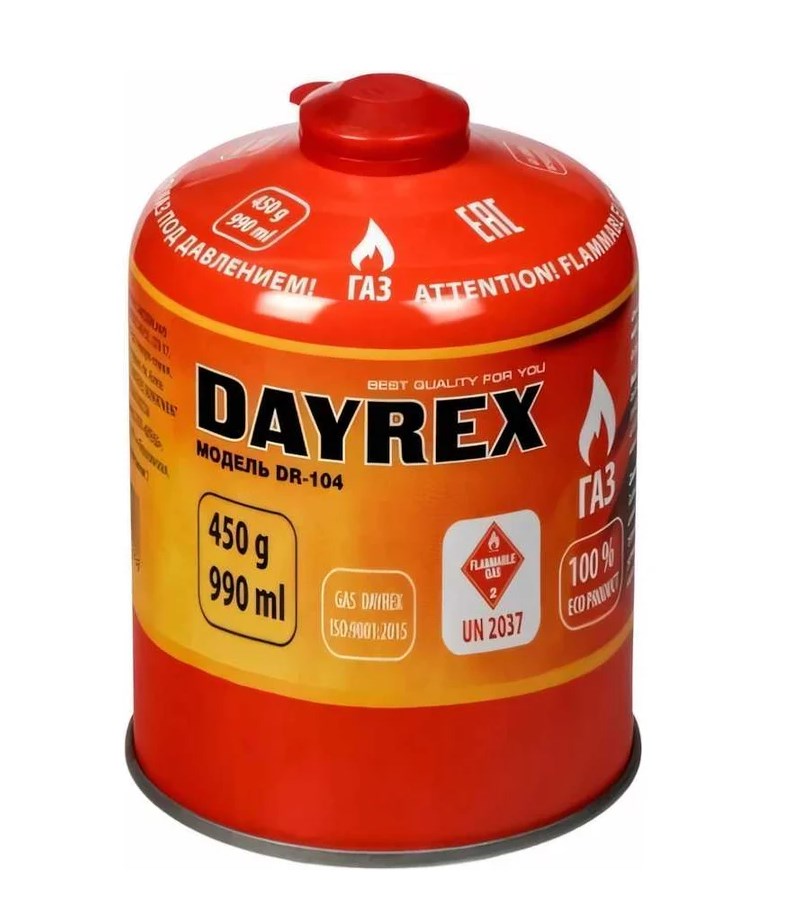 Баллоны к газ.плите 450 гр. DAYREX-104 629936