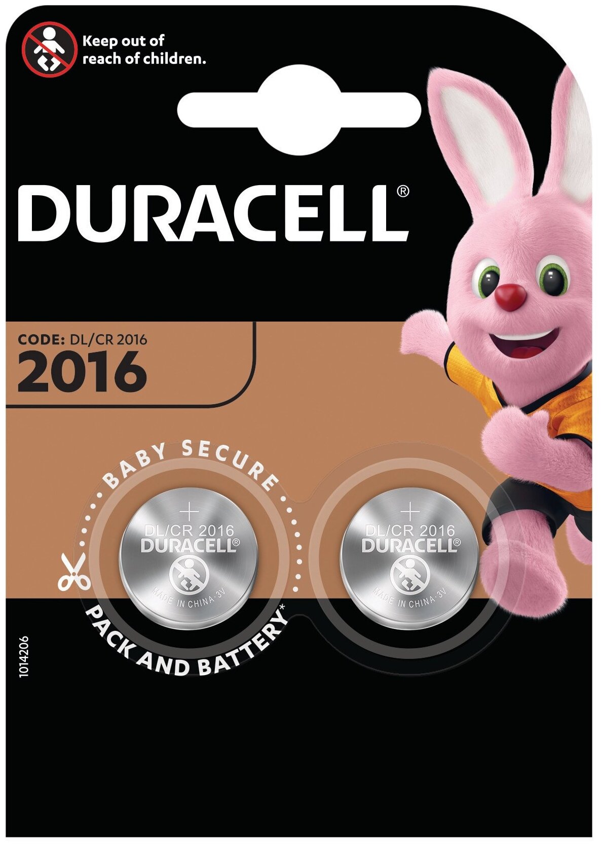 Батарейка CR2016 DURACELL (2)