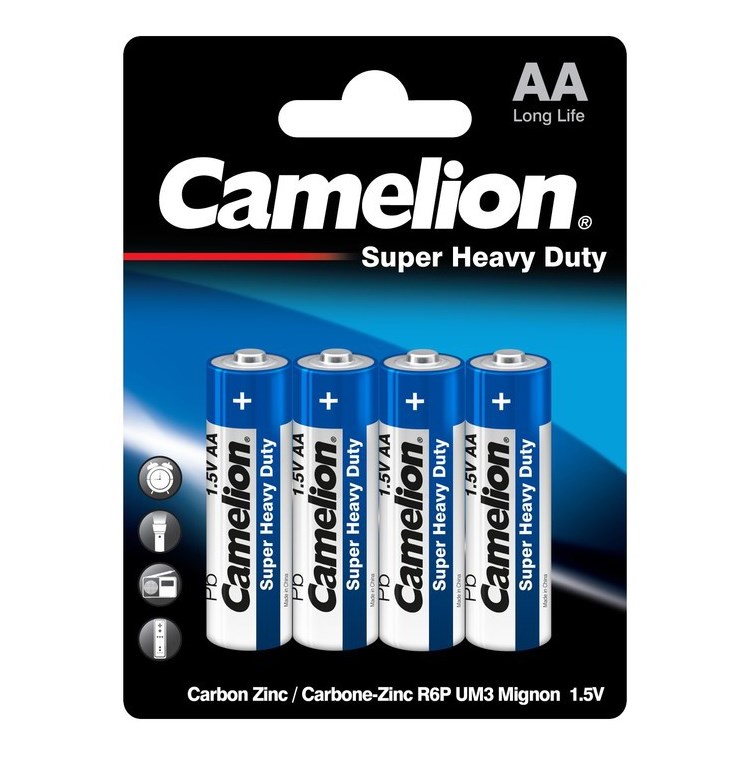 Батарейка AA Camelion R6 4BL SUPER HEAVY DUTY (48) (по 1шт.)