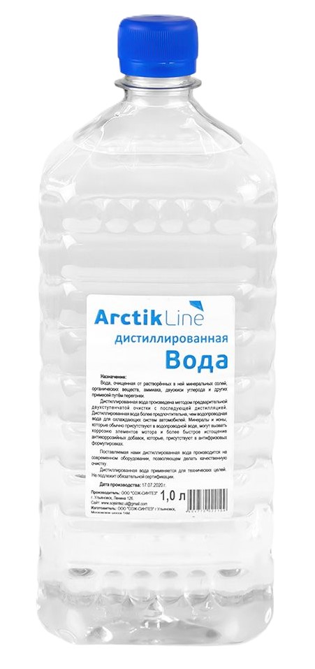 Вода дистиллированная 1 л